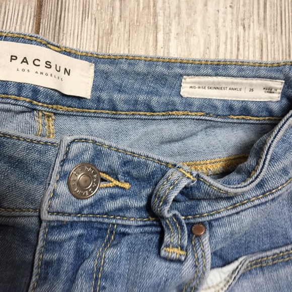 Mid-rise skinniest ankle jeans Ombré bleach - Picture 5 of 7